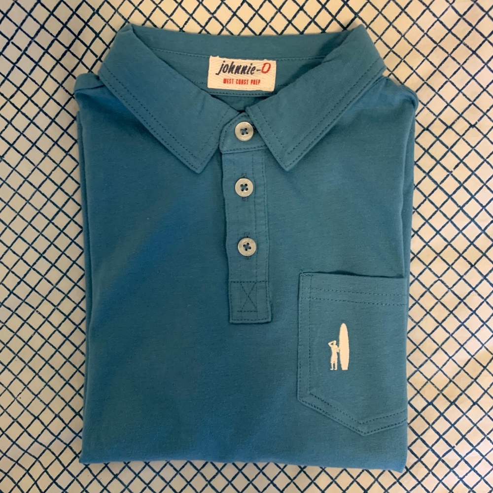 Johnnie-O Boys Polo Shirt Blue Size 6